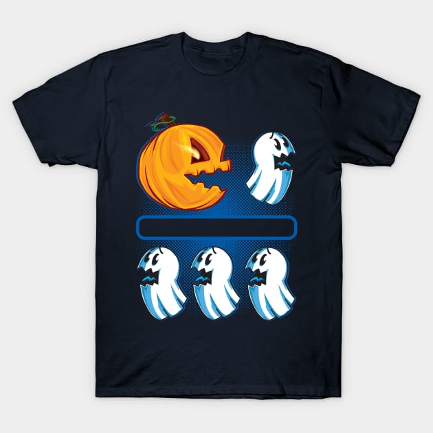 Ghost chaser! -PACMAN T-Shirt by MatamorosGraphicDesign